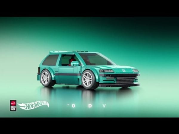 MATTEL BRICK SHOP HOT WHEELS Honda Custom 90 Civic EF byggsats (JHF62)