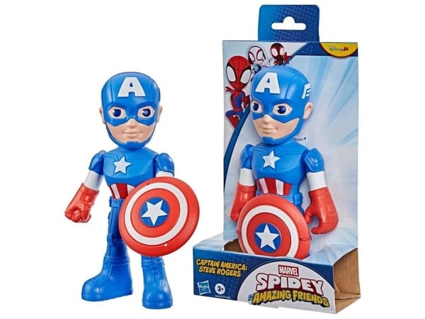 Spidey & Friends-figur 22,5 cm – Captain America