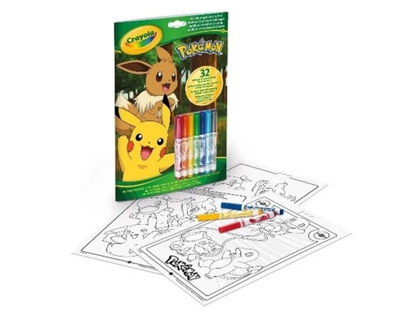 Crayola fargeleggings- og aktivitetsbok Pokemon