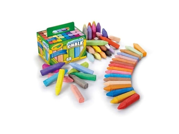 Crayola vaskbar fortauskritt 48 stk
