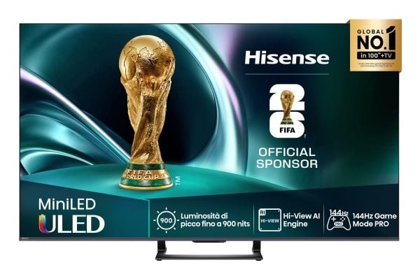 Hisense 55U7Q - 55" Diagonalklasse U7Q Series LED-bakgrunnsbelyst LCD TV - Smart TV - VIDAA - 4K UHD (2160p) 3840 x 2160 - HDR - Quantum Dot, Mini-...