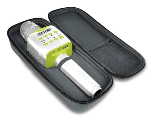 Bontempi Wireless speaker microphone with case, Mikrofon til lek og moro, Grønn, Hvit