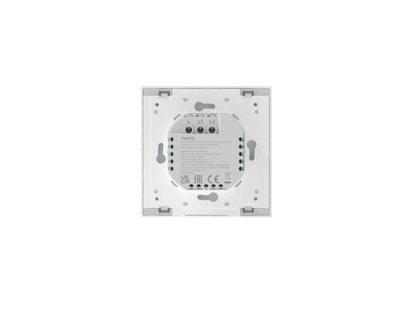 Aqara Smart Wall Switch H1 EU (No Neutral, Double Rocker) -Grey