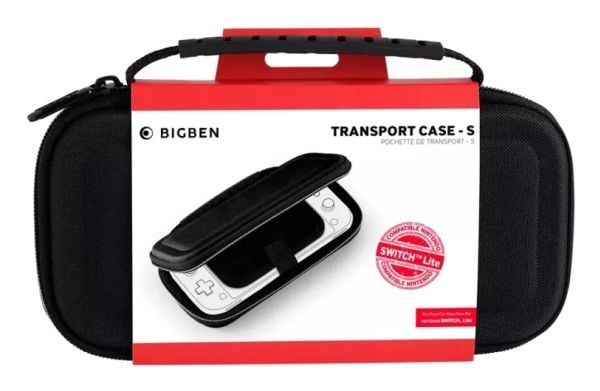NACON SWITCH2POUCHBLACK, Reiseetui, Nintendo, Svart, EVA ( Ethylene-vinyl-acetat), Nylon, Nintendo Switch Lite, Glidelås