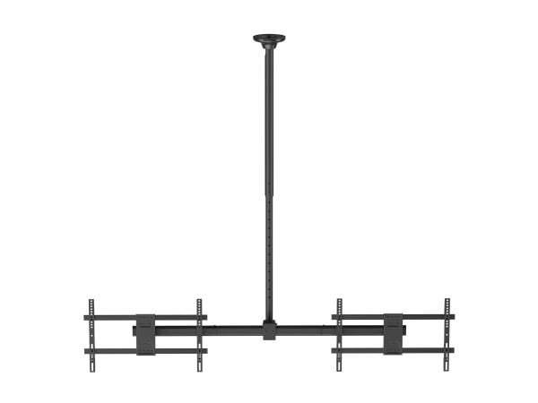 Equip 650376, 152,4 cm (60"), 200 x 200 mm, 600 x 400 mm, -180 - 180°, Rustfritt stål, Sort