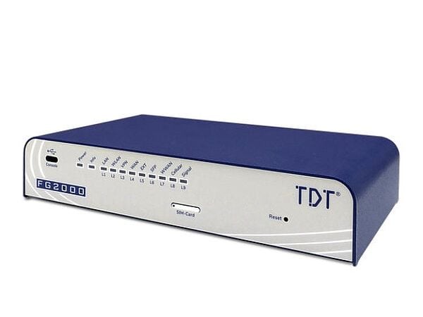 TDT VPN Router FG2000 4G LTE 5x2,5G/1xSFP+/LTE/4G