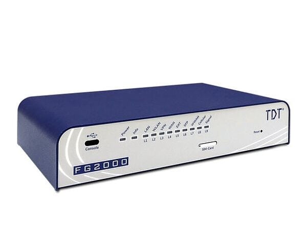 TDT VPN Router FG2000 4G LTE 5x2,5G/1xSFP+/LTE/4G