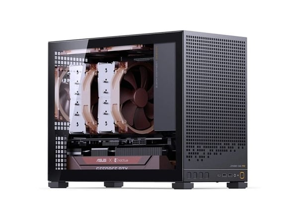 Jonsbo D32 PRO, Midi Tower, PC, musta, Mini-ITX, mikro ATX, Terästä, Pelaaminen