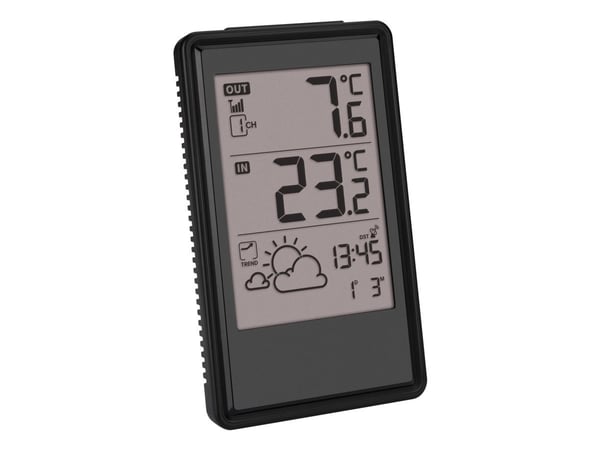 TFA-Dostmann 35.1170.01, Hvit, Inne Termometer, Utendørs Barometer, Termometer, Plast, 9,9 - 50 °C, 15 - 122 °F