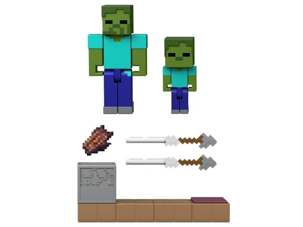 Minecraft Redstone Charged Figure and Mechanism Assortment, 6 vuosi/vuosia, Monivärinen, Muovi