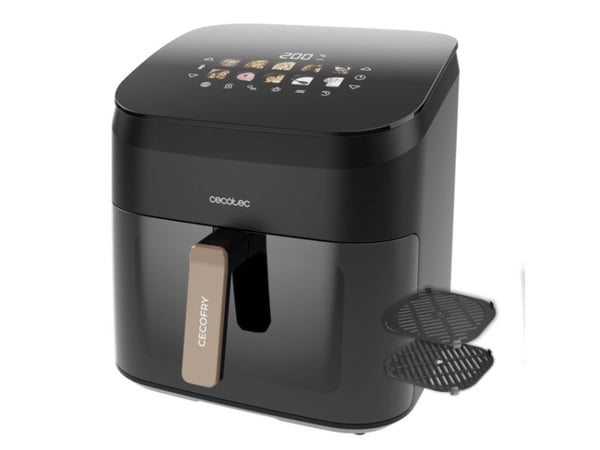 Cecotec Cecofry&Grill Smokin'' 8500, Varmluftsfrityr, 8,5 l, 40 °C, 200 °C, Single/enkelt, Sort, Brun