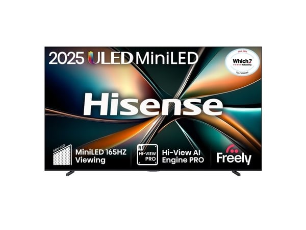 Hisense 100U7QTUK, 2,54 m (100"), 3840 x 2160 pixlar, ULED, Smart-TV, Wi-Fi, Svart