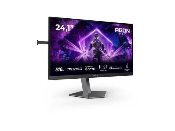 AOC G2 AG246FK6, 61,2 cm (24.1"), 1920 x 1080 piksler, Full HD, LED, 0,5 ms, Svart, Grå