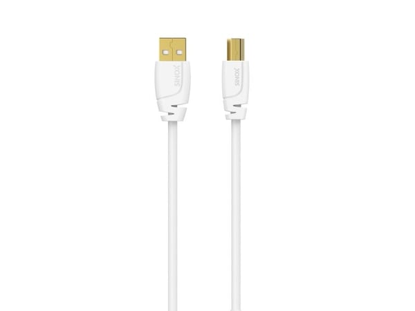 Sinox USB 2.0 tulostinkaapeli. 5m. Valkoinen