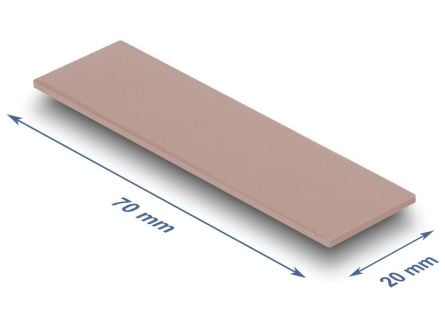 Delock termisk pute 70 x 20 x 1,75 mm for M.2-moduler 3,0 W/mK - silikonfri
