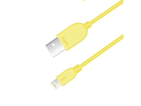 Sinox i-Media - Lightning-kabel - USB hann til Lightning hann - 2 m - gul