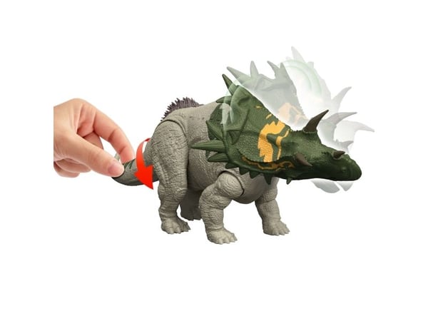 Jurassic World WILD ROAR Spiclypeus, 4 år, Grønn, Grå, Plast