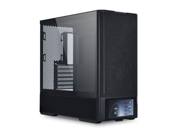 Lian Li LAN207DX, Midi Tower, PC, musta, ATX, mikro ATX, Mini-ITX, Terästä, Karkaistu lasi, 18 cm