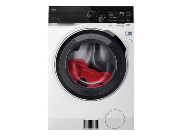AEG Series 9000 LWR9W81609, Frontmatet, Frittstående, Hvit, Venstre, Svart, Svart