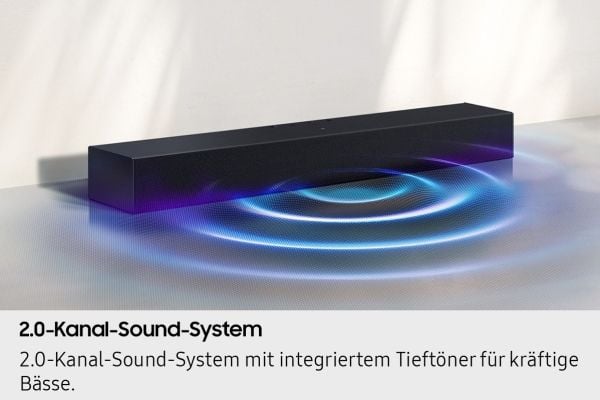 Samsung HW-B410GF - 2025 Edition - B-Series - soundbar - 2.0-kanals - trådlös - Bluetooth, NFC - 40 Watt - 2-vägs - svart