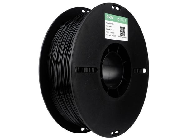 ESUN PEBA-90A Black filament PEBA lav tetthet, highspeed, høy strekkfasthet, fleksibelt 1,75 mm 1 kg svart 1 stk (PEBA-90A Black)