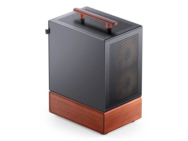Jonsbo T7, Midi Tower, PC, Svart, Trä, ITX, Stål, Glas, Aluminium, Spela