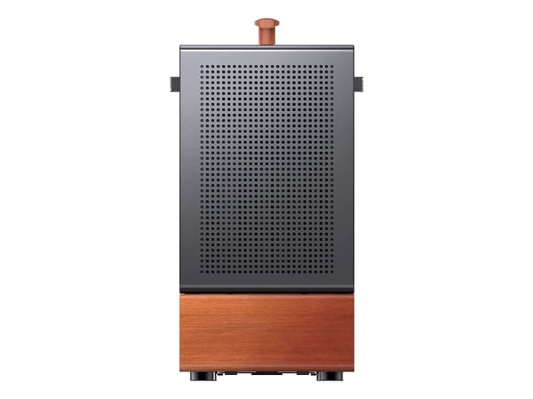Jonsbo T7, Midi Tower, PC, Svart, Tre, ITX, Stål, Glass, Aluminium, Spilling