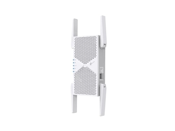 TP-Link RE405BE, Verkkotoistin, 2500 Mbit/s, Ulkoinen, 2.5 Gigabit Ethernet, Wi-Fi 7 (802.11be), 802.11a, 802.11b, 802.11g, Wi-Fi 4 (802.11n), Wi-F...