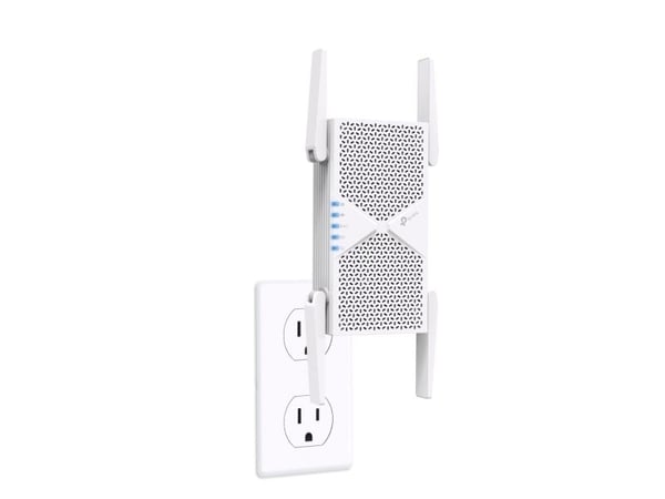 TP-Link RE405BE, Gjentaker, 2500 Mbit/s, Utvendig, 2.5 Gigabit Ethernet, Wi-Fi 7 (802.11be), 802.11a, 802.11b, 802.11g, Wi-Fi 4 (802.11n), Wi-Fi 5 ...
