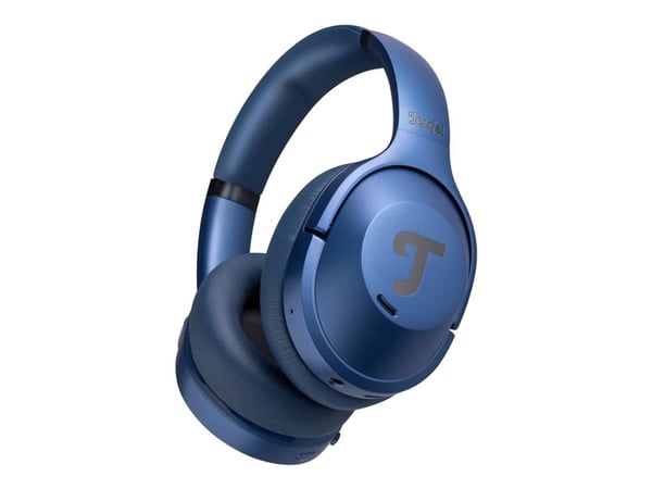 Teufel REAL BLUE NC 3 - Hodetelefoner med mikrofon - full størrelse - Bluetooth - trådløs - stålblå