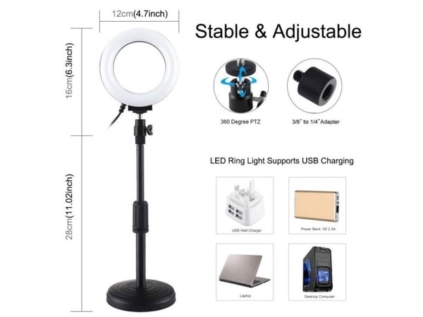PULUZ LED rengasvalaisin