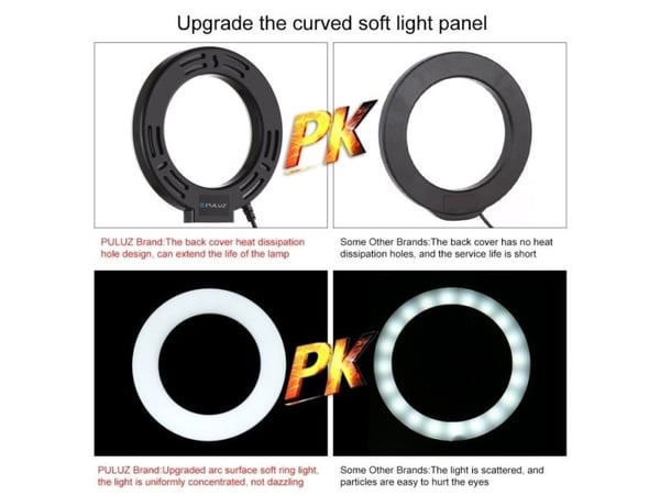 PULUZ LED rengasvalaisin