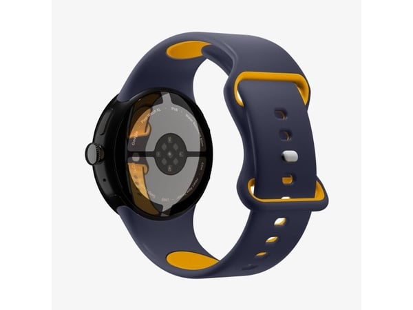 Spigen Nano Pop, Band, Smartklokke, Marineblå, Gult, Google, Pixel Watch 4 (41mm), Silikon