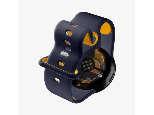 Spigen Nano Pop, Band, Smartklokke, Marineblå, Gult, Google, Pixel Watch 4 (41mm), Silikon