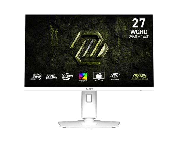 MSI MAG 274QRFW X32, 68,6 cm (27"), 2560 x 1440 pikseliä, Wide Quad HD, LCD, 0,5 ms, Valkoinen