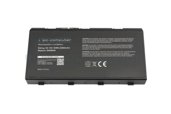 Lenovo ThinkPad Battery 78++ - Batteri til bærbar PC - litiumion - 8-cellers - 96 Wh - for ThinkPad P70 20ER, 20ES; P71 20HK, 20HL