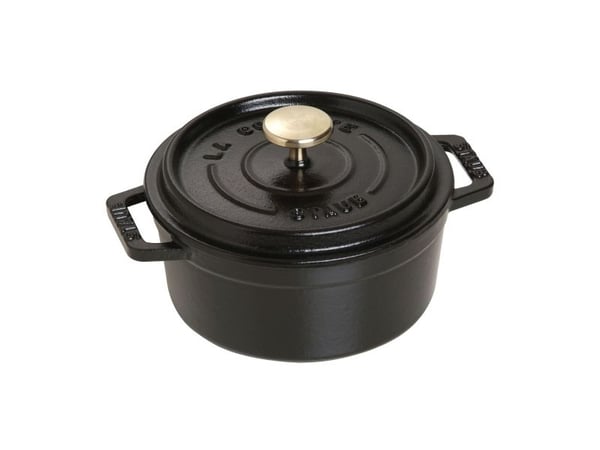 STAUB - Cocotte kannella - 12 cm - 400 ml - pyöreä - musta