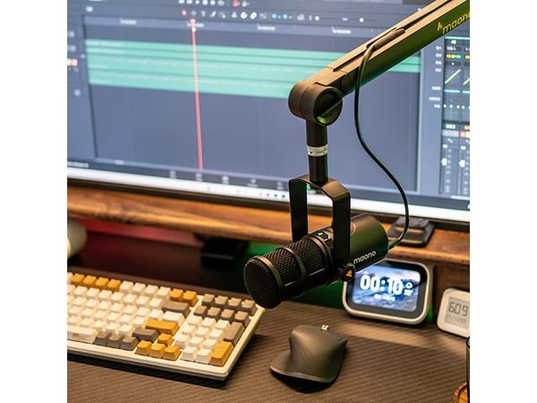 Maono PD400X, podcast-mikrofoni, -51 dB, 24 bit, 48 kHz, 42 dB, Ledningsført