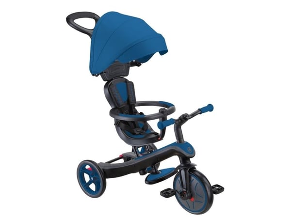 Globber Explorer Trike 4in1, Poika/tyttö, Etuveto, Pysty, Lapset, Umpipyörät, Sininen