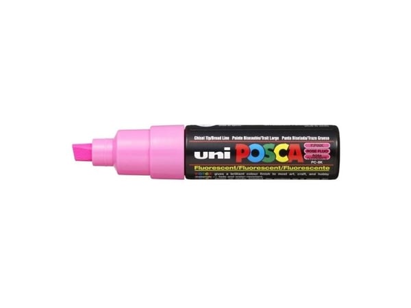 UNI POSCA POSCA POSCA LAUTASMERKKI PC-8K FLUORESOIVA PUNAINEN