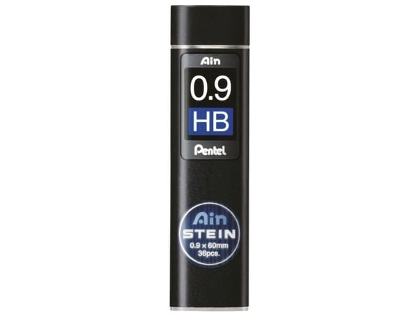 Stivere pentel ain stein høy polymer, hb, 0,9 mm, kasse med 36 stk.