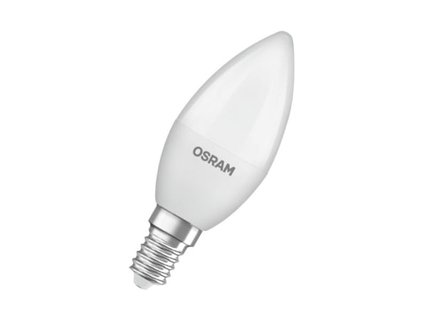 OSRAM LED SUPERSTAR - LED-lyspære - form: B35 - mattslipt finish - E14 - 4.9 W (ekvivalent 40 W) - klasse F - varmt hvitt lys - 2700 K