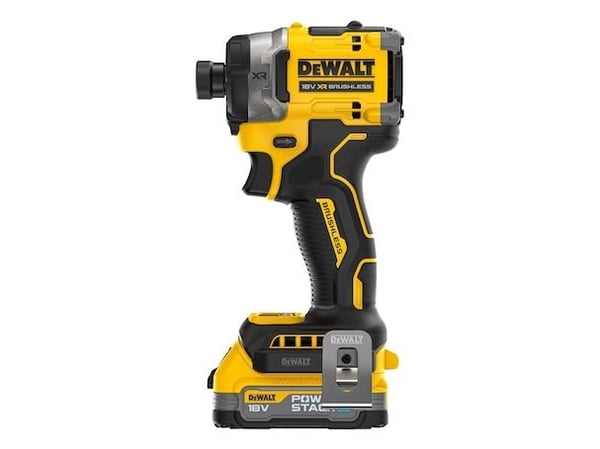 DeWALT DCF860E2T-QW, Iskuruuvain, Pistoolikahva, 1/4", musta, Keltainen, Harjaton, 3800 RPM