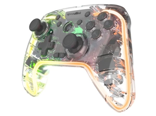 "Speedlink RAIT NX RGB er en trådløs spillkonsoll for PC, Android og Switch-enheter.