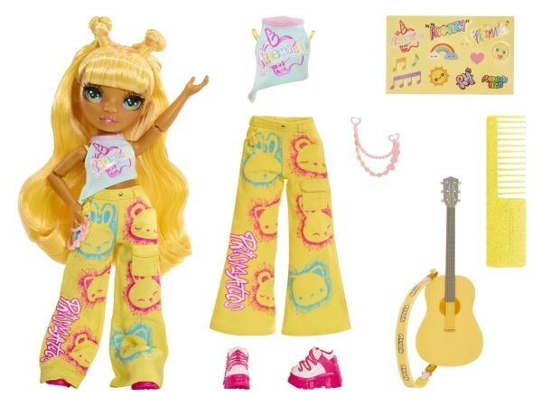 Rainbow High Junior High Jr High Rockband Fashion Dolls - Sunny, Muotinukke, Naaras, 4 vuosi/vuosia, Poika/tyttö, Monivärinen