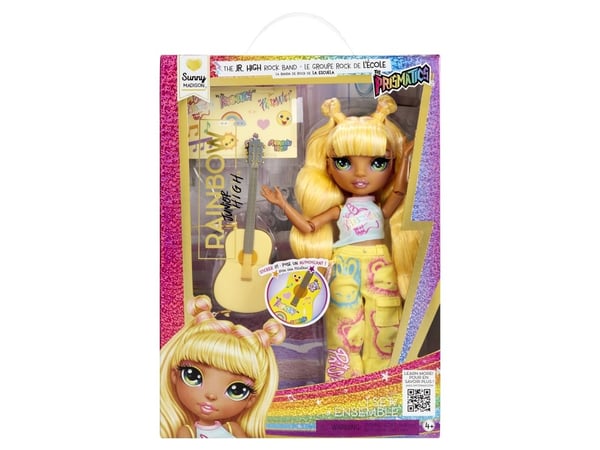 Rainbow High Junior High Jr High Rockband Fashion Dolls - Sunny, Motedukke, Jente, 4 år, Gutt/Jente, Flerfarget
