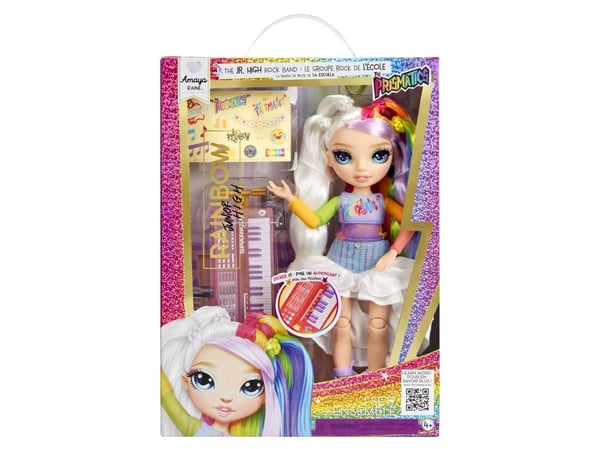 Rainbow High Jr High Rockband Fashion Dolls -Amaya, Motedukke, Hunkjønn, 4 år, Gutt/Jente, Flerfarget