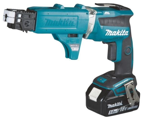 Makita DFS452TJX2, Elektrisk skrutrekker, Pistolhåndtak, 1/4", Svart, Blå, Grå, Børsteløs, 4000 RPM
