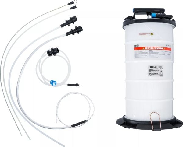 BGS technic Air Brake Bleeding and Oil Extraction Unit - pneumatic and manual, 5,33 kg