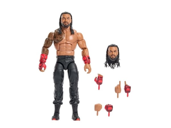 WWE Elite Collection Top Picks Roman Reigns-actionfigur och tillbehör, samlarset på 15,2 cm (stilen kan variera), 8 År, Multifärg, Plast